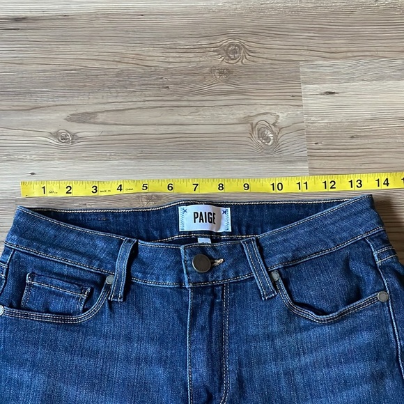 PAIGE Women's Verdugo Ankle Jean Dark wash Size 28 Midrise Stretch Denim - Picture 5 of 13